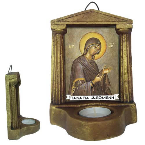 ΠΑΝΑΓΙΑ ΔΕΟΜΕΝΗ - Εικονοστάσι Τοίχου & Βάσης με Ρεσώ