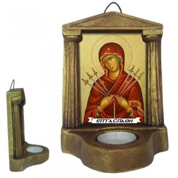 ΠΑΝΑΓΙΑ ΕΠΤΑΣΠΑΘΗ - Εικονοστάσι Τοίχου & Βάσης με Ρεσώ