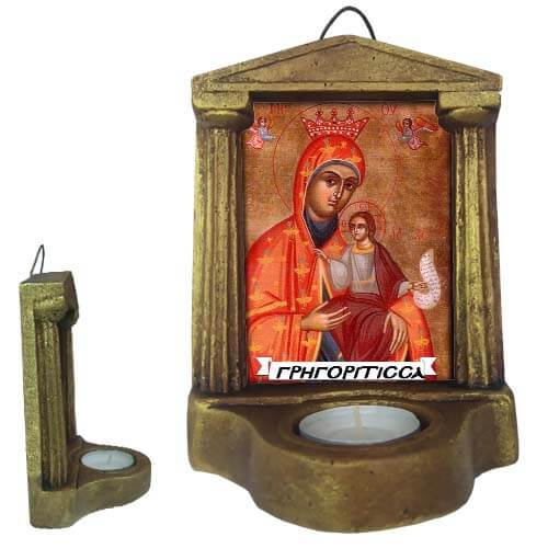ΠΑΝΑΓΙΑ ΓΡΗΓΟΡΙΤΙΣΣΑ - Εικονοστάσι Τοίχου & Βάσης με Ρεσώ
