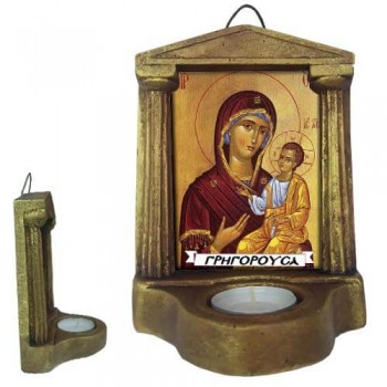 ΠΑΝΑΓΙΑ ΓΡΗΓΟΡΟΥΣΑ - Εικονοστάσι Τοίχου & Βάσης με Ρεσώ