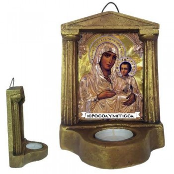 ΠΑΝΑΓΙΑ ΙΕΡΟΣΟΛΥΜΙΤΙΣΣΑ - Εικονοστάσι Τοίχου & Βάσης με Ρεσώ