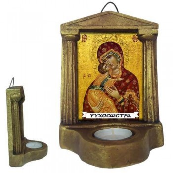 ΠΑΝΑΓΙΑ ΨΥΧΟΣΩΣΤΡΙΑ - Εικονοστάσι Τοίχου & Βάσης με Ρεσώ