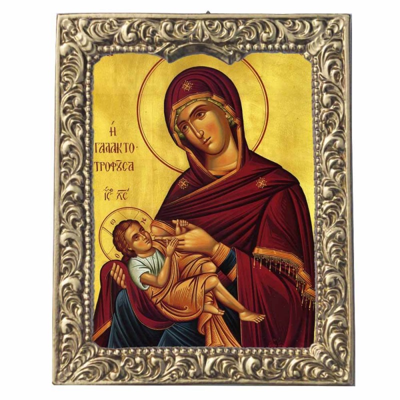 ΠΑΝΑΓΙΑ ΓΑΛΑΚΤΟΤΡΟΦΟΥΣΑ - Βυζαντινή Κορνίζα