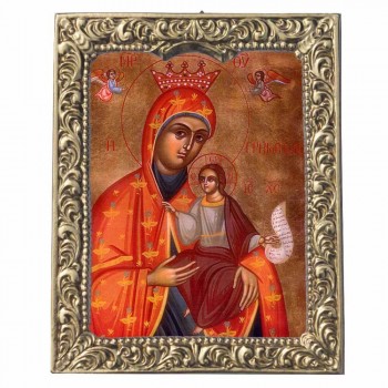 ΠΑΝΑΓΙΑ ΓΡΗΓΟΡΙΤΙΣΣΑ - Βυζαντινή Κορνίζα