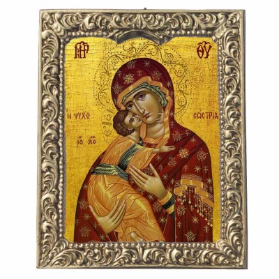 ΠΑΝΑΓΙΑ ΨΥΧΟΣΩΣΤΡΙΑ - Βυζαντινή Κορνίζα