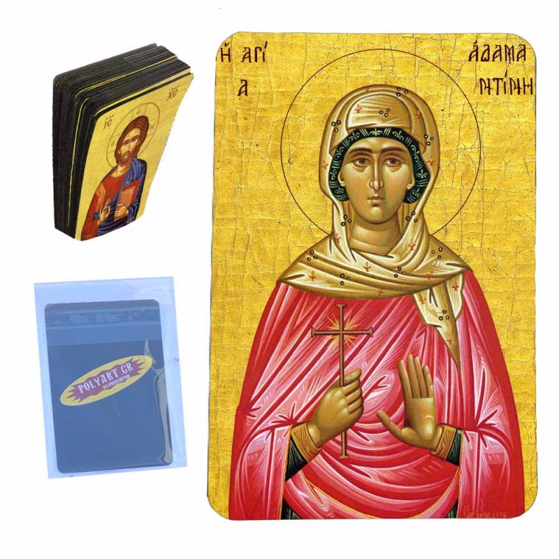 ΑΓΙΑ ΑΔΑΜΑΝΤΙΝΗ - Μαγνητάκι Τύπου Κάρτας (50 τεμάχια)