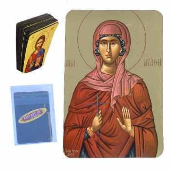 ΑΓΙΑ ΑΓΑΘΗ - Μαγνητάκι Τύπου Κάρτας (50 τεμάχια)