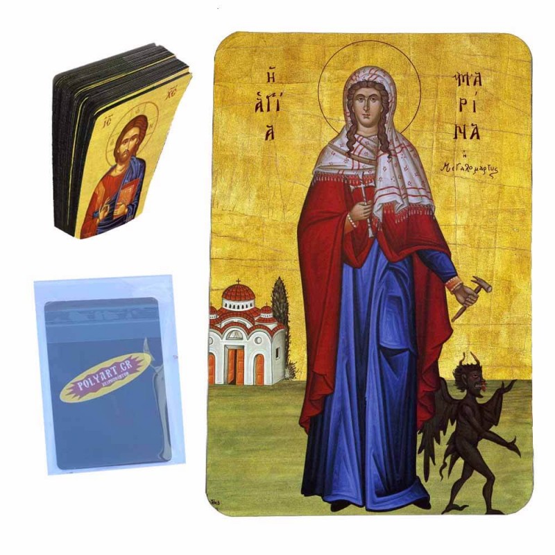 ΑΓΙΑ ΜΑΡΙΝΑ - Μαγνητάκι Τύπου Κάρτας (50 τεμάχια)