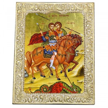 ΑΓΙΟΙ ΘΕΟΔΩΡΟΙ - Βυζαντινή Κορνίζα