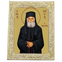 ΑΓΙΟΣ ΠΑΪΣΙΟΣ - Βυζαντινή Κορνίζα ΑΓΙΟΣ ΠΑΪΣΙΟΣ - Βυζαντινή Κορνίζα
