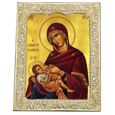 ΠΑΝΑΓΙΑ ΓΑΛΑΚΤΟΤΡΟΦΟΥΣΑ - Βυζαντινή Κορνίζα