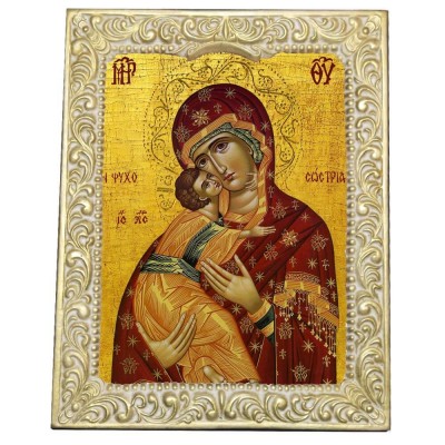 ΠΑΝΑΓΙΑ ΨΥΧΟΣΩΣΤΡΙΑ - Βυζαντινή Κορνίζα