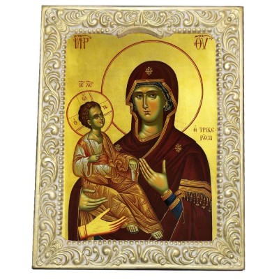 ΠΑΝΑΓΙΑ ΤΡΙΧΕΡΟΥΣΑ - Βυζαντινή Κορνίζα