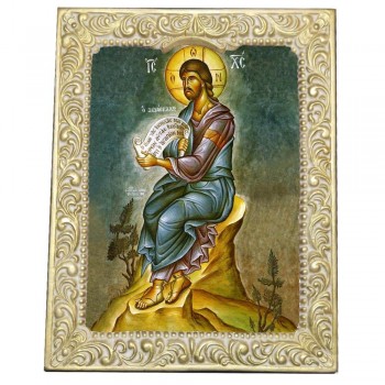 ΙΗΣΟΥΣ ΧΡΙΣΤΟΣ ΩΣ ΔΙΔΑΣΚΑΛΟΣ - Βυζαντινή Κορνίζα