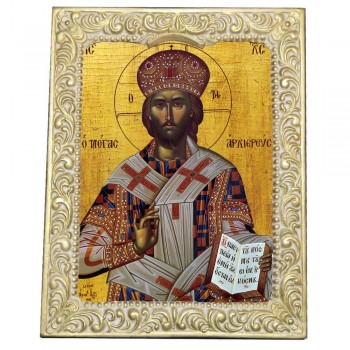 ΙΗΣΟΥΣ ΧΡΙΣΤΟΣ ΜΕΓΑΣ ΑΡΧΙΕΡΕΥΣ - Βυζαντινή Κορνίζα