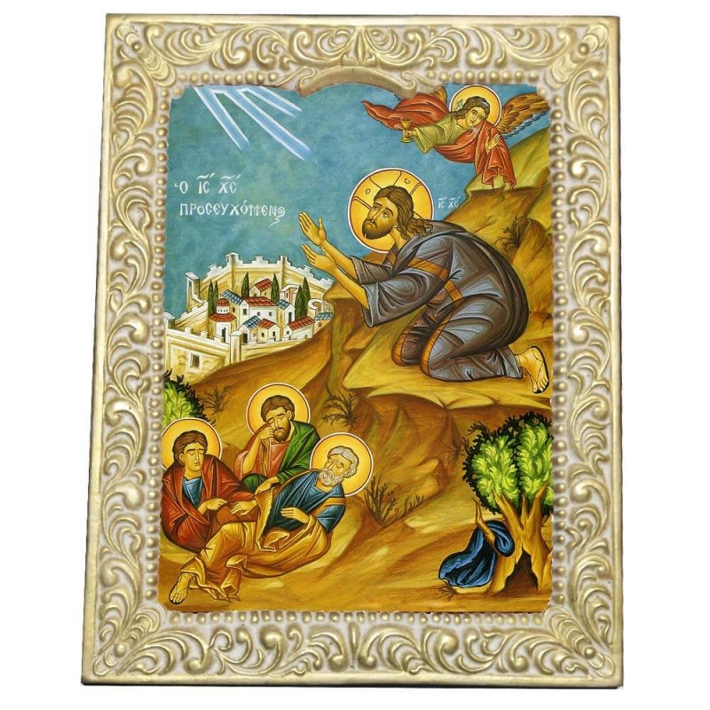 ΙΗΣΟΥΣ ΧΡΙΣΤΟΣ ΠΡΟΣΕΥΧΟΜΕΝΟΣ - Βυζαντινή Κορνίζα