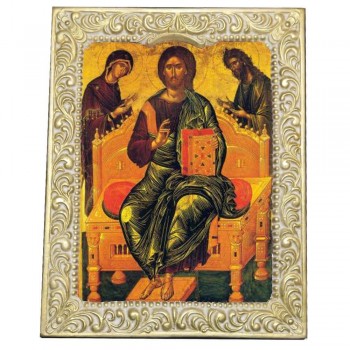 ΧΡΙΣΤΟΣ ΜΕ ΤΗΝ ΠΑΝΑΓΙΑ & ΠΡΟΔΡΟΜΟΣ - Βυζαντινή Κορνίζα