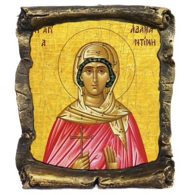 ΑΓΙΑ ΑΔΑΜΑΝΤΙΝΗ - Μαύρος Κεραμικός Πάπυρος 20cm