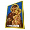 ΠΑΝΑΓΙΑ ΠΟΡΤΑΪΤΙΣΣΑ - Μπλε Ξύλινη Βυζαντινή Εικόνα