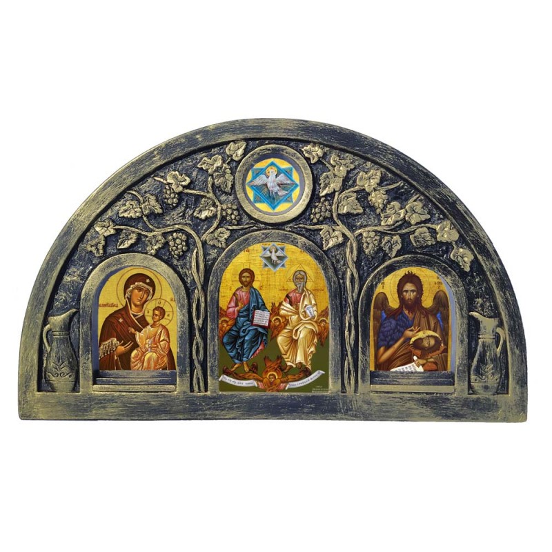 Αγία Τριάδα Θεοτόκος Πρόδρομος - Εικονοστάσι 42cm