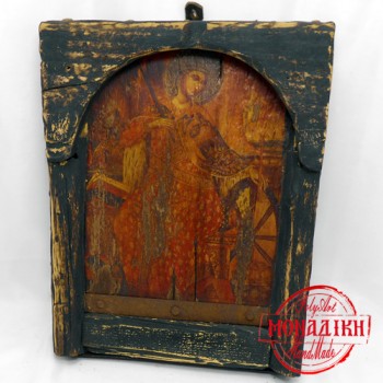 ΑΓΙΑ ΑΙΚΑΤΕΡΙΝΗ (Παλαιωμένη εικόνα από θαλασσόξυλο) 