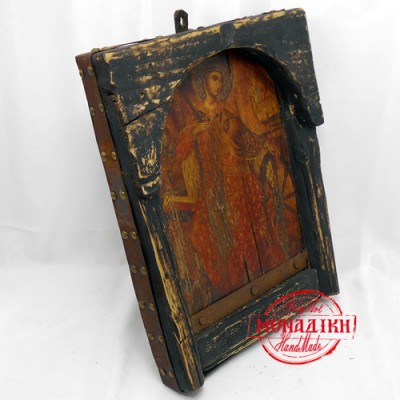 ΑΓΙΑ ΑΙΚΑΤΕΡΙΝΗ (Παλαιωμένη εικόνα από θαλασσόξυλο) 