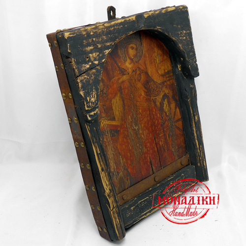 ΑΓΙΑ ΑΙΚΑΤΕΡΙΝΗ (Παλαιωμένη εικόνα από θαλασσόξυλο) 