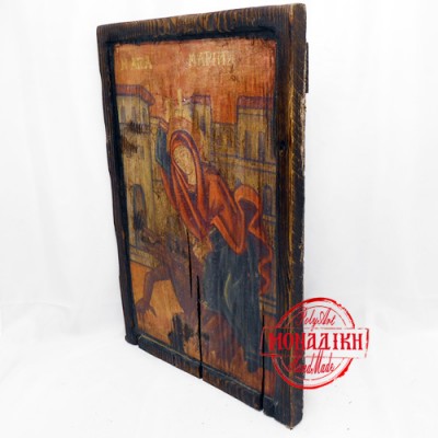 ΑΓΙΑ ΜΑΡΙΝΑ (Παλαιωμένη εικόνα από θαλασσόξυλα) 