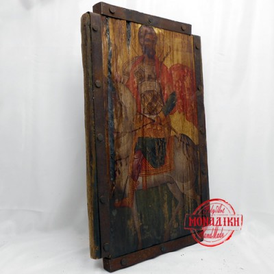 ΆΓΙΟΣ ΚΩΣΤΑΝΤΙΝΟΣ (παλαιωμένη εικόνα από θαλασσόξυλο) 