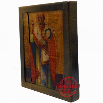 ΆΓΙΟΣ ΝΙΚΟΛΑΟΣ (Παλαιωμένη εικόνα από θαλασσόξυλο) 