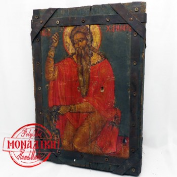 ΆΓΙΟΣ ΧΑΡΑΛΑΜΠΟΣ (παλαιωμένη εικόνα από θαλασσόξυλο) 