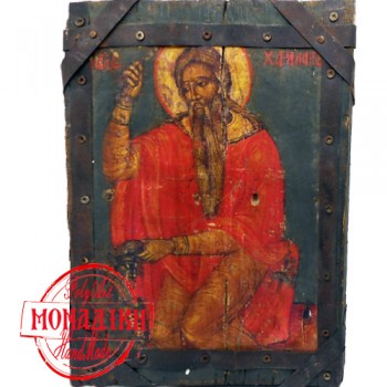 ΆΓΙΟΣ ΧΑΡΑΛΑΜΠΟΣ (παλαιωμένη εικόνα από θαλασσόξυλο) 