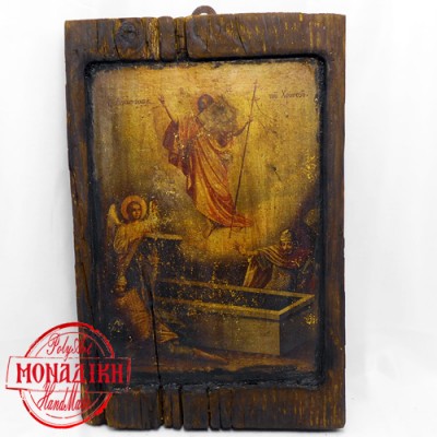 Η ΑΝΑΣΤΑΣΙΣ  (παλαιωμένη εικόνα από θαλασσόξυλο) 