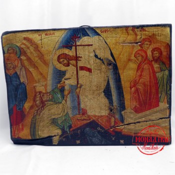 Η ΑΝΑΣΤΑΣΗ  (παλαιωμένη εικόνα από θαλασσόξυλο) 