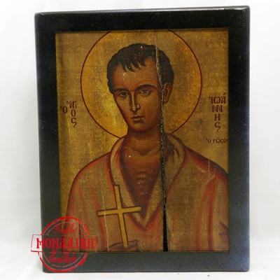 ΆΓΙΟΣ ΙΩΑΝΝΗΣ ΡΩΣΟΣ (Παλαιωμένη εικόνα από θαλασσόξυλο) 
