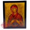 ΠΑΝΑΓΙΑ 7ΣΠΑΘΗ (Παλαιωμένη εικόνα από θαλασσόξυλο) 