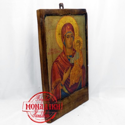 ΠΑΝΑΓΙΑ ΓΡΗΓΟΡΟΥΣΑ (Παλαιωμένη εικόνα από θαλασσόξυλο) 