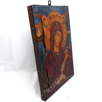 ΠΑΝΑΓΙΑ ΤΟΥ ΧΑΡΟΥ (Παλαιωμένη εικόνα από θαλασσόξυλο) 