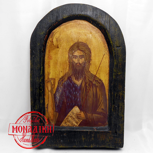 ΑΓΙΟΣ ΙΩΑΝΝΗΣ ΠΡΟΔΡΟΜΟΣ (Παλαιωμένη εικόνα θαλασσόξυλο) 