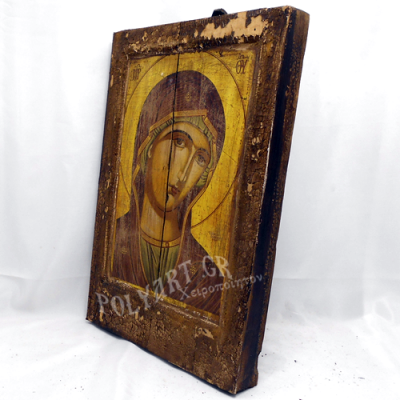 ΘΕΟΤΟΚΟΣ IV  (Παλαιωμένη εικόνα από θαλασσόξυλο) 