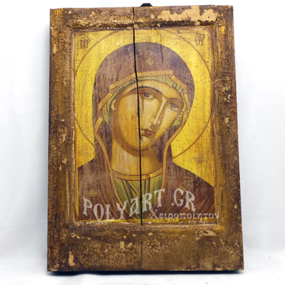 ΘΕΟΤΟΚΟΣ IV  (Παλαιωμένη εικόνα από θαλασσόξυλο) 