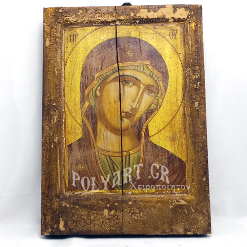 ΘΕΟΤΟΚΟΣ IV  (Παλαιωμένη εικόνα από θαλασσόξυλο) 