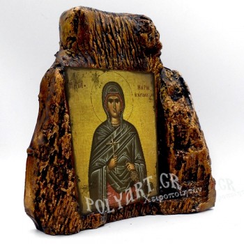 ΑΓΙΑ ΜΑΡΙΑ ΜΑΓΔΑΛΗΝΗ – Εικόνα σε Πέτρα (Μεσαία 13cm)