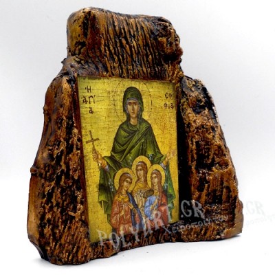 ΑΓΙΑ ΣΟΦΙΑ – Εικόνα σε Πέτρα (Μεσαία 13cm)