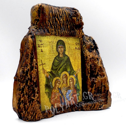 ΑΓΙΑ ΣΟΦΙΑ – Εικόνα σε Πέτρα (Μεσαία 13cm)