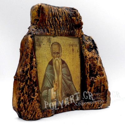 ΑΓΙΟΣ ΕΥΘΥΜΙΟΣ – Εικόνα σε Πέτρα (Μεσαία 13cm)