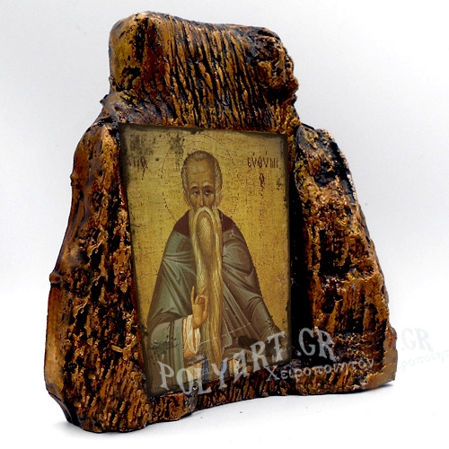 ΑΓΙΟΣ ΕΥΘΥΜΙΟΣ – Εικόνα σε Πέτρα (Μεσαία 13cm)