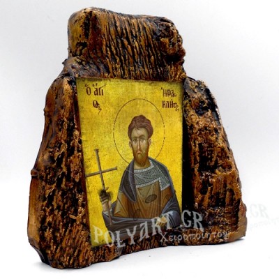 ΑΓΙΟΣ ΗΡΑΚΛΗΣ – Εικόνα σε Πέτρα (Μεσαία 13cm)