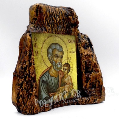ΑΓΙΟΣ ΙΩΣΗΦ – Εικόνα σε Πέτρα (Μεσαία 13cm)