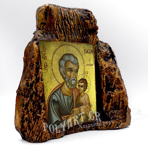 ΑΓΙΟΣ ΙΩΣΗΦ – Εικόνα σε Πέτρα (Μεσαία 13cm)